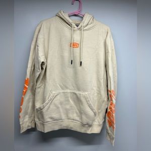 Men’s size L, pale yellow, 100% hoodie